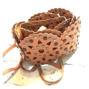 1980's style vinyl Boho Festival belt